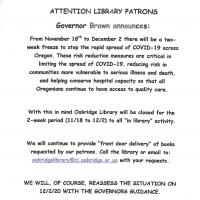 Library Notice